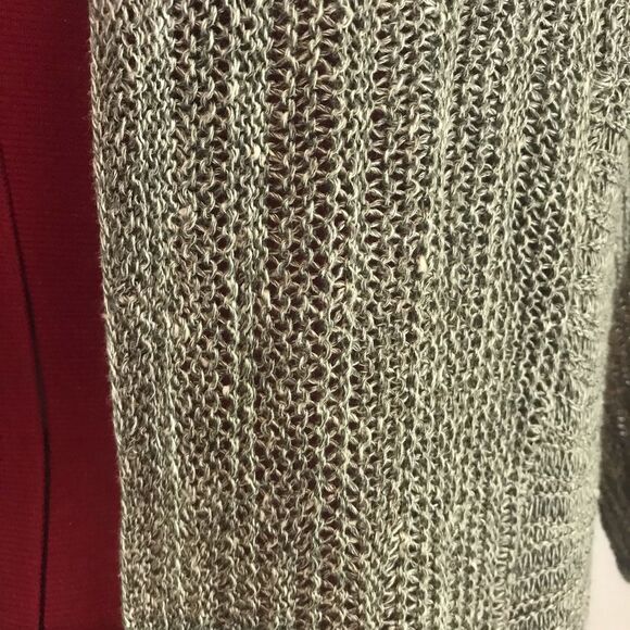 Eileen Fisher Linen Silk Blend Open Front Cardigan Women's Size Large Grey - Picture 7 of 10